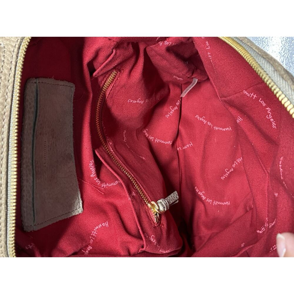 Hammitt Hunter Beige Pebbled Leather Backpack Bag - Picture 14 of 17